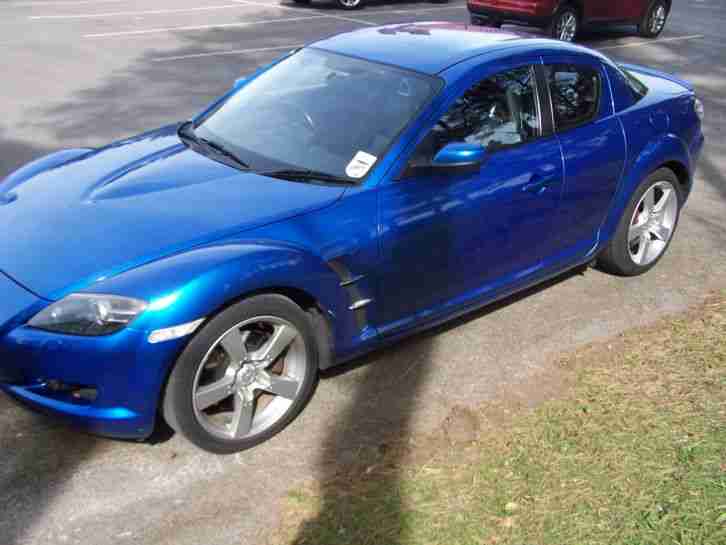 Mazda RX-8 1.3 ( 228bhp ) In Electric Blue , Full Black Leather , Sat Nav