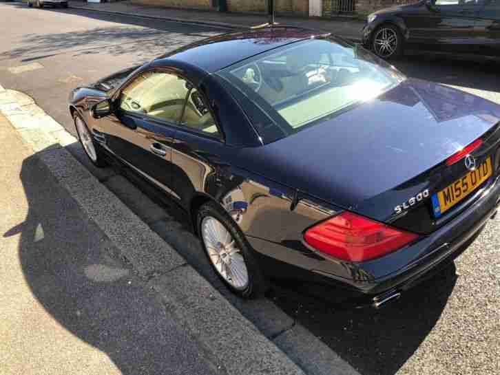 Mercedes Benz SL500 V8 / R230 / Tanzanite Blue / Cream leather / SL Class 500