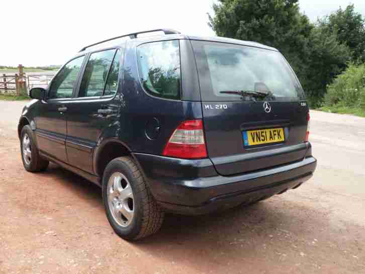 Mercedes ML270CDi 2001 Tip-Auto MOT: 29 March 2017.