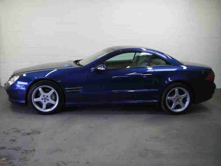 Mercedes SL 500 (R230 in Metallic Blue and