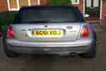 Cooper 2001 51 Reg Silver MOT July 2015