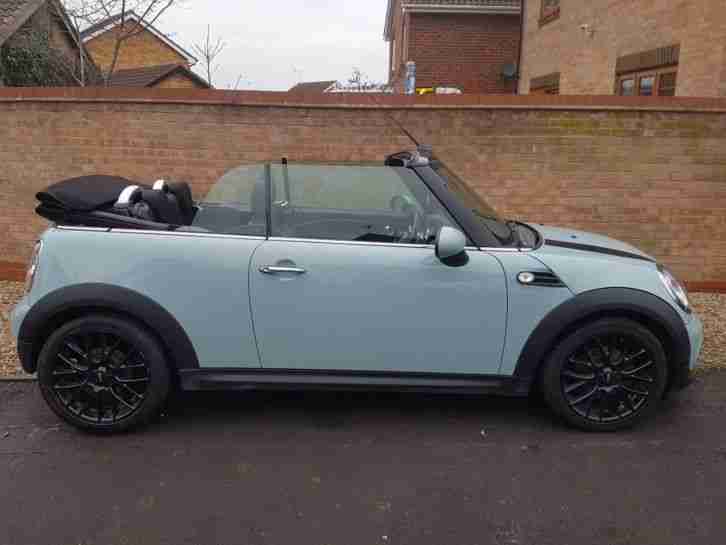 Mini Cooper Convertible 1.6 CHILI Pack, Blue, Full Service History, MOT 09.2017