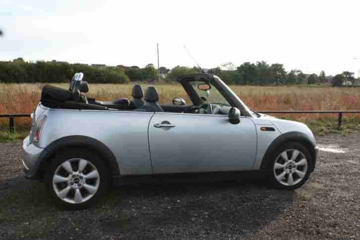 Mini Cooper convertible 2004 1.6 Petrol Silver CHILI PACK
