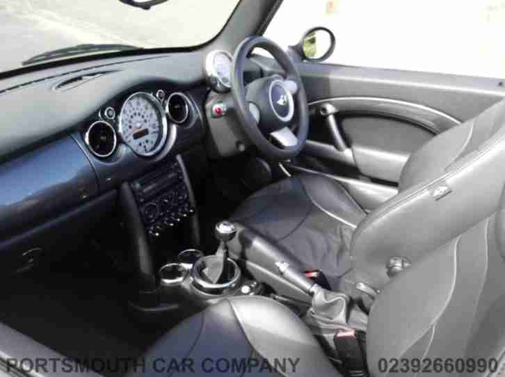 Mini Hatch Cooper CONVERTIBLE FULL BLACK LEATHER LOW MILEAGE PETROL 2008/08