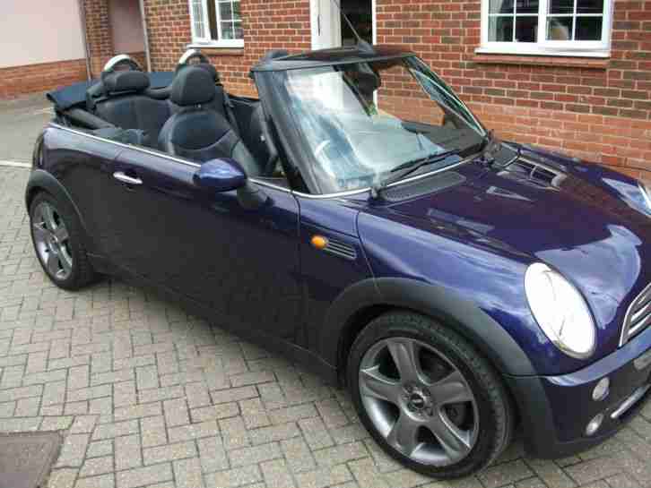 Mini Mini 1.6 Cooper 2005 CONVERTIBLE IN PURPLE METALLIC