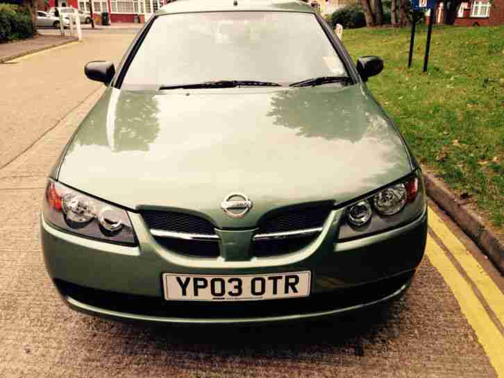 NISSAN ALMERA S GREEN, 2003, 1 Owner, Only 25675 Mileage, Excellent Condition