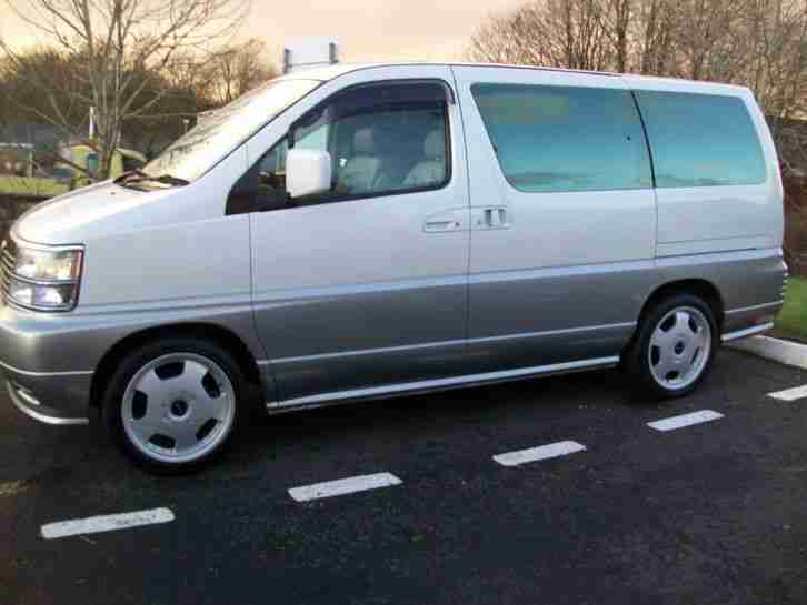 NISSAN ELGRAND E50 3.2 TD. HIGHWAY STAR INTERIOR. RIDER ALLOY WHEELS. MOT 1 YEAR