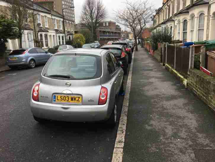 NISSAN MICRA 2003 SE MODEL SILVER 5 DOOR 1.2 LITRE MANUAL