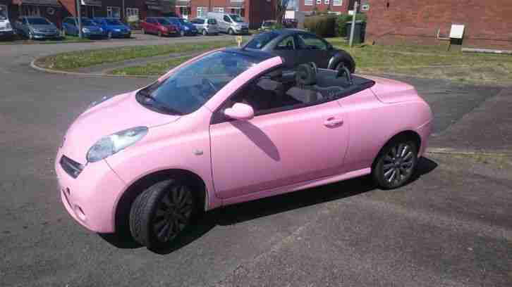 NISSAN MICRA SPORT C+C PINK 38500 MILES ONLY