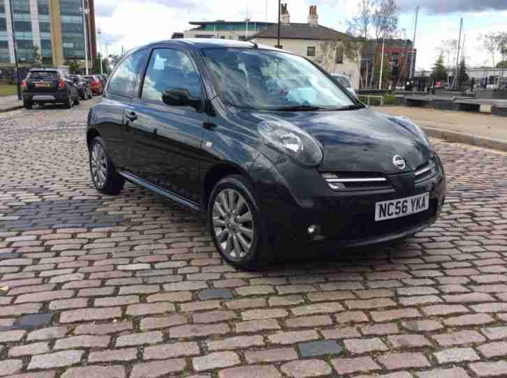 NISSAN MICRA SPORT SR 1.6 !! 56 2007 PLATE !! BLACK !! 50000 MILES !! 1 OWNER !!