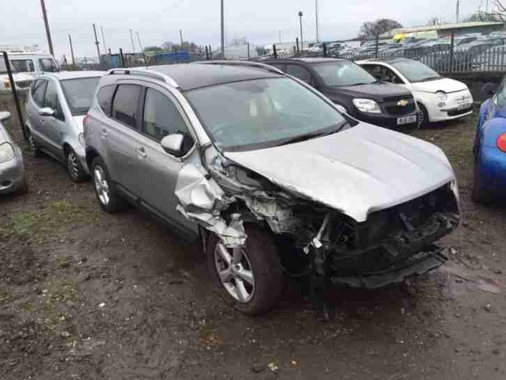 NISSAN QASHQAI 2.0 MANUAL PETROL TEKNA +2 7 SEATER DAMAGED UNRECORDED