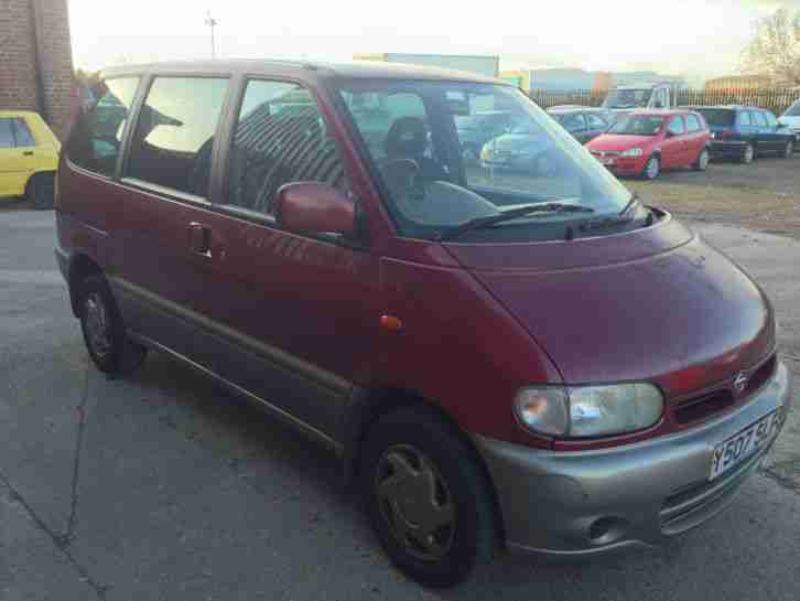 NISSAN SERENA 2.3 DIESEL OCCASION MAROON 8 SEATER VAN MINIBUS SPARES OR REPAIRS