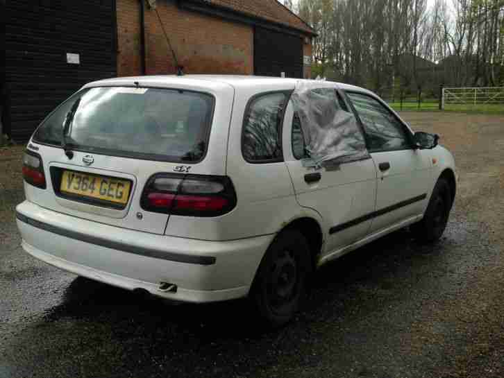NO RESERVE! 1999 NISSAN ALMERA GX WHITE NO MOT
