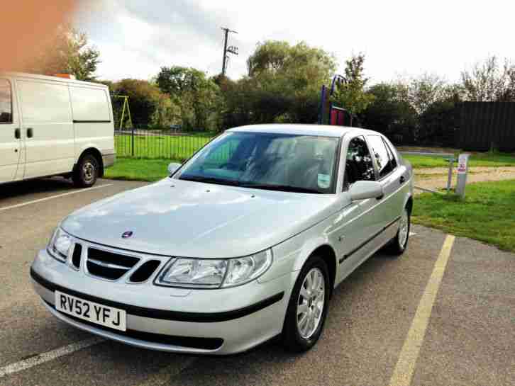 NO RESERVE 2002/52 SAAB 9-5 LINEAR TID DIESEL SILVER FULL SERVICE HISTORY