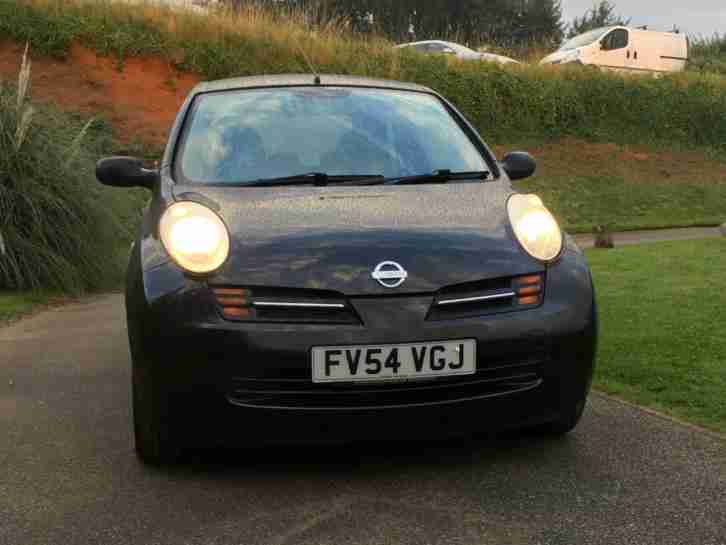 Nissan Micra 1.2 16v auto S 2004/54 Black 49900 miles FSH Drives perfect!