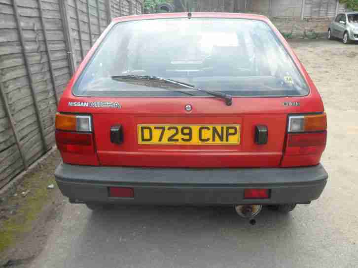 Nissan Micra K10 Mk1 Spares Repair Restoration Project Runs 12 Months MOT