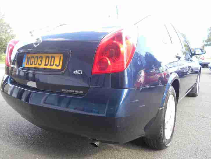 Nissan Primera 2.2L DCi SE 136bhp 5 Door 6 Speed Manual Hatchback 2003 Dark Blue