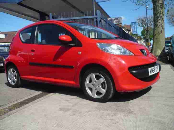 PEUGEOT 107 1.0 URBAN 3/DR 2007 Petrol Manual in Red