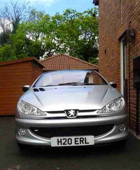 PEUGEOT 206 ALLURE CC SILVER,44,000 miles