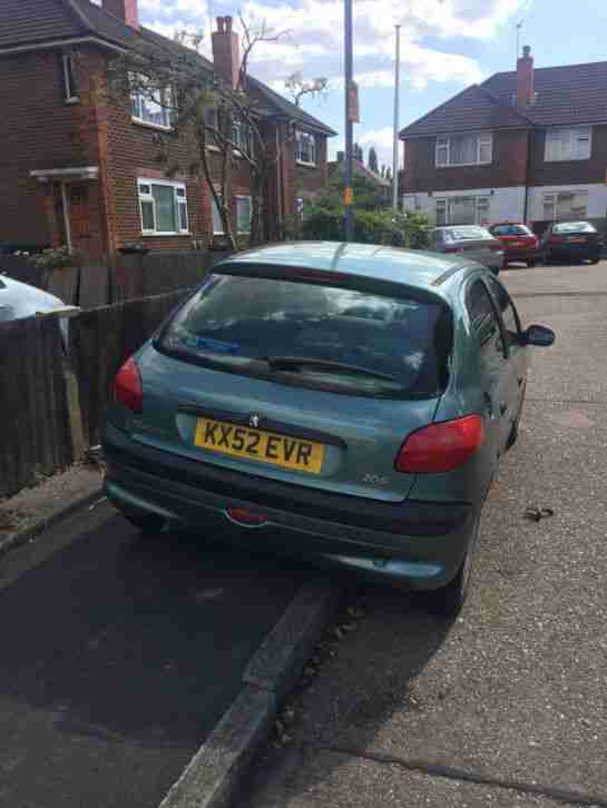 PEUGEOT 206 AUTOMATIC 1.4 PETROL 4 DOOR 2002 52 REG
