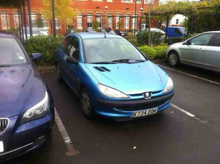 PEUGEOT 206 LX, 2000, 1360cc, 3 Door Hatchback, Petrol, Manual, Blue