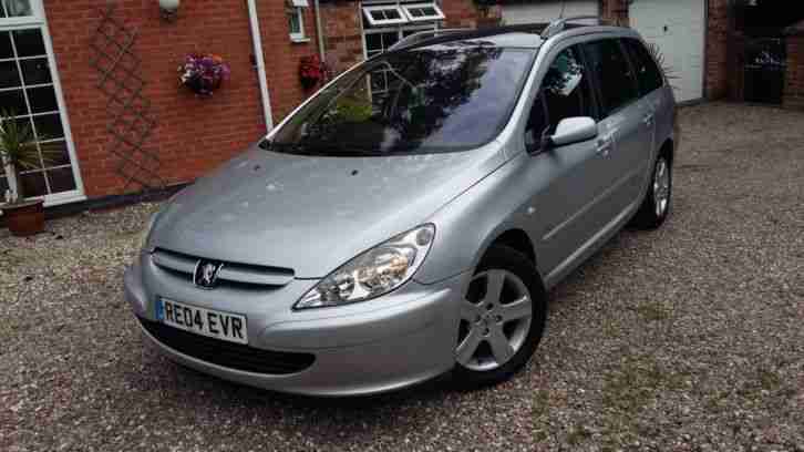 PEUGEOT 307 SW SE HDI 7 SEATS SILVER FULL HISTORY 2 LADY OWNERS NO RESERVE