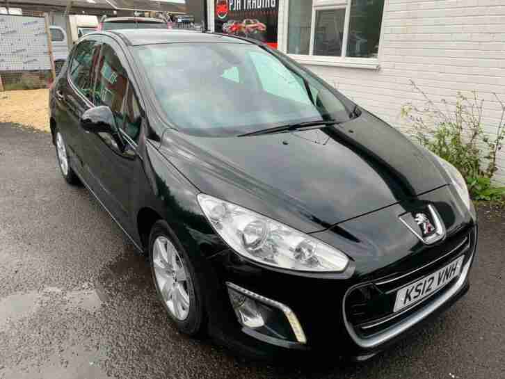 PEUGEOT 308 1.6HDi 12 REG NEW SHAPE 5 DOOR IN BLACK,FULL HISTORY,MOT NOV 2020