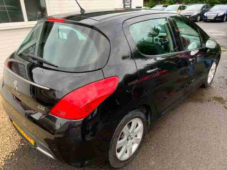 PEUGEOT 308 1.6HDi 12 REG NEW SHAPE 5 DOOR IN BLACK,FULL HISTORY,MOT NOV 2020
