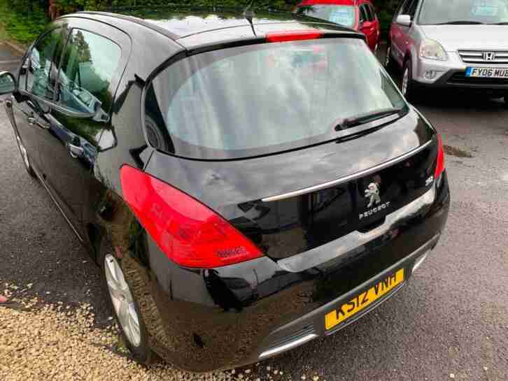 PEUGEOT 308 1.6HDi 12 REG NEW SHAPE 5 DOOR IN BLACK,FULL HISTORY,MOT NOV 2020