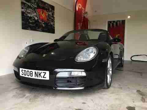 BOXSTER 2.7 2008 08 BLACK CONVERTIBLE