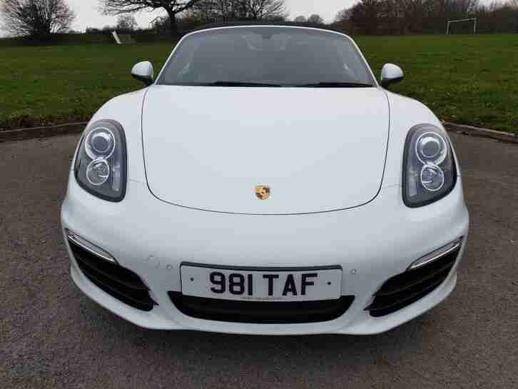 PORSCHE BOXSTER S 3.4 (315bhp) PDK WHITE 981 MODEL, WHITE, 2014