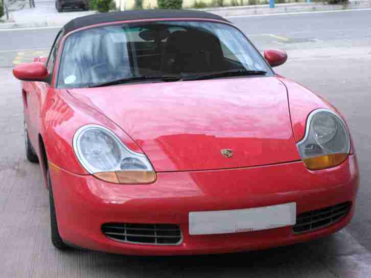 PORSCHE BOXTER 2.5 GUARDS RED, WITH HARD TOP, ONLY 66,000 MILES