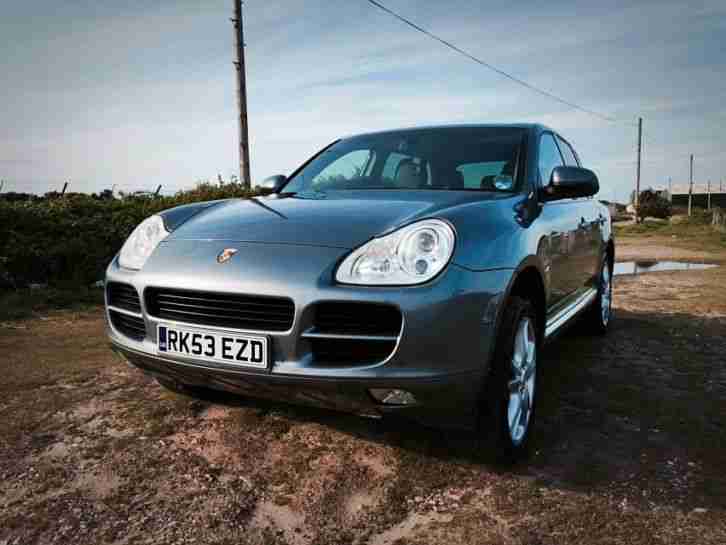 PORSCHE CAYENNE S TIPTRONIC GREY 53 PLATE BLACK LEATHER