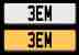 PRIVATE CHERISHED PERSONAL REGISTRATION NUMBER PLATE 3EM (dateless) FINANCE AVAI