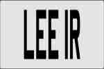 PRIVATE NUMBER PLATE FOR SALE LEE IR