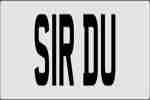 PRIVATE NUMBER PLATE FOR SALE S1 RDU SIR