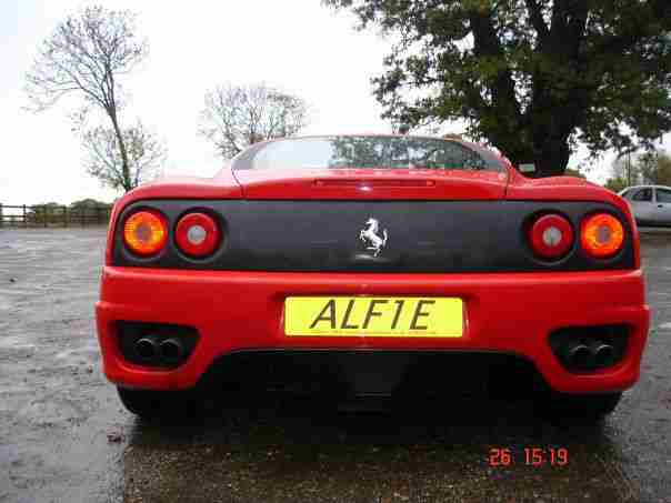 PRIVATE REGISTRATION ONLY FOR SALE ALF7E shows ALF1E / ALFIE
