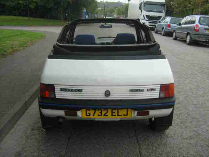 Peugeot 205 CJ Junior Convertible in white