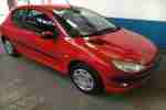 206 1.4 LX Bright Red 3 Door 52 Plate