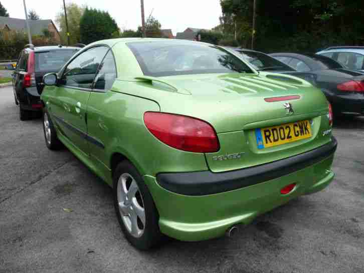 Peugeot 206 1.6 auto 2002 Coupe Cabriolet S green full leather