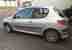 Peugeot 206 3 Door Hatchback Silver 12 Month MOT