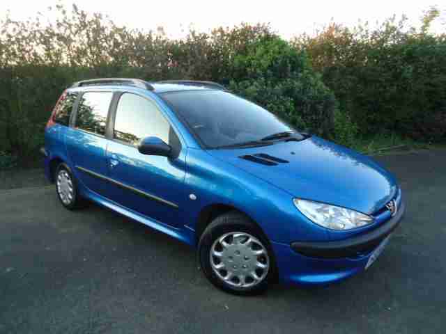 Peugeot 206 SW 1.4 8v ( a/c )CHEAP ESTATE CAR+LONG MOT+SERVICE HISTORY