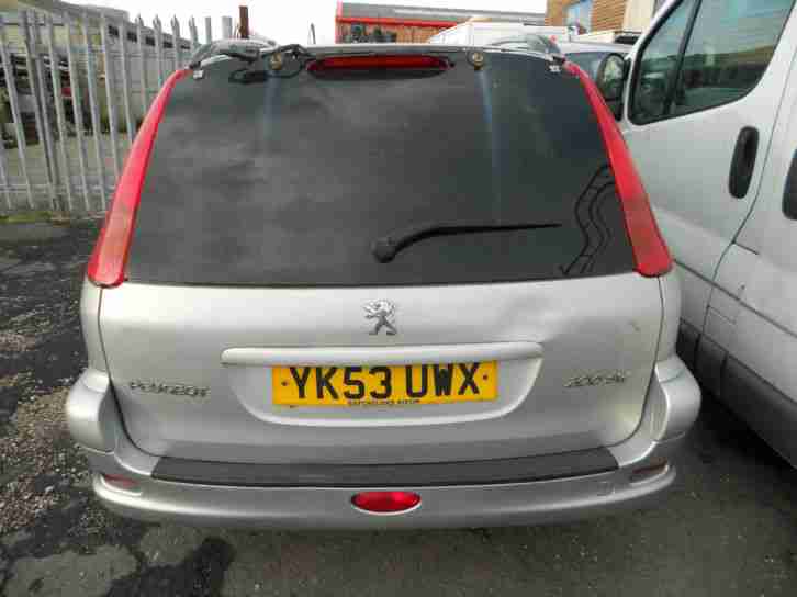 Peugeot 206 SW 1.6 ( a/c ) Quiksilver 53 REG ONLY DONE 70K SPARES OR REPAIRS !