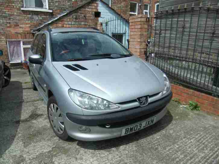 Peugeot 206 sw 1.4 diesel estate 03 plate