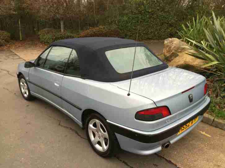 Peugeot 306 CONVERTIBLE SILVER BLUE FULL LEATHER TRIM BRIAN 07707 175172