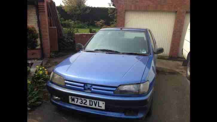 Peugeot 306 D turbo, no Tax or MOT, M reg, starts and drives, needs TLC