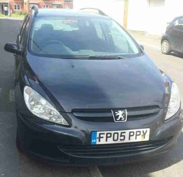 Peugeot 307 S HDI 2 Litre Diesel Estate 2005 5 Door Black Hatchback 6 months MOT