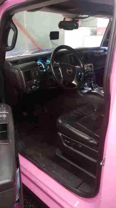 Pink Hummer H2 stretched limousine (13 + 1 seater) 2008 with COIF