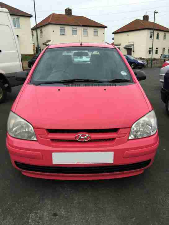 Pink Hyundai Getz GSI 2003