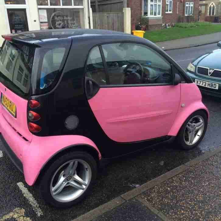 Pink Smart Fortwo low mileage